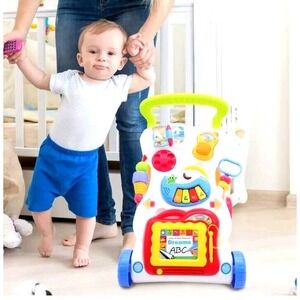 Baby Walker Stroller Play Activity Music Lighting Kids Ride On Toy Car 2 IN 1 US